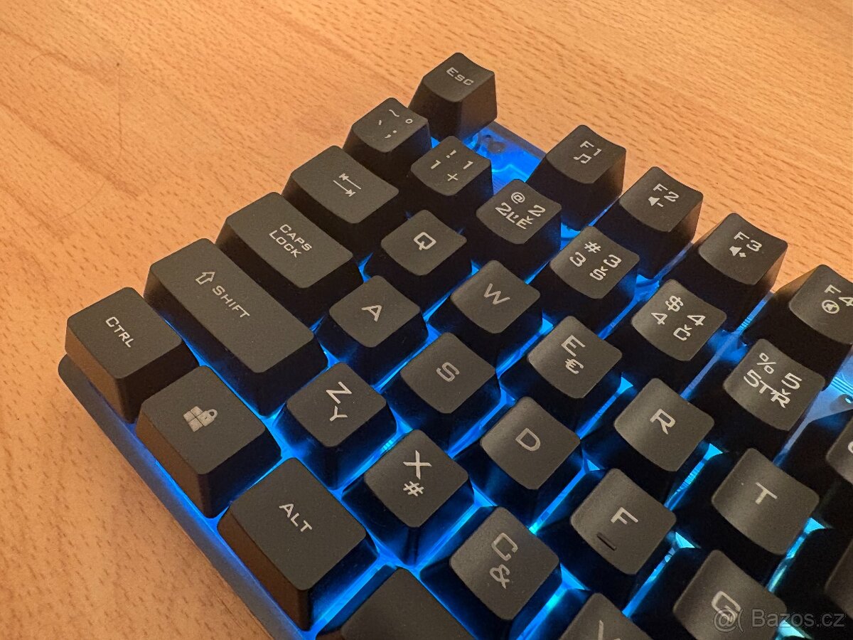 Zánovní herní podsvícená klávesnice Trust GTX 835 s CZ znaky