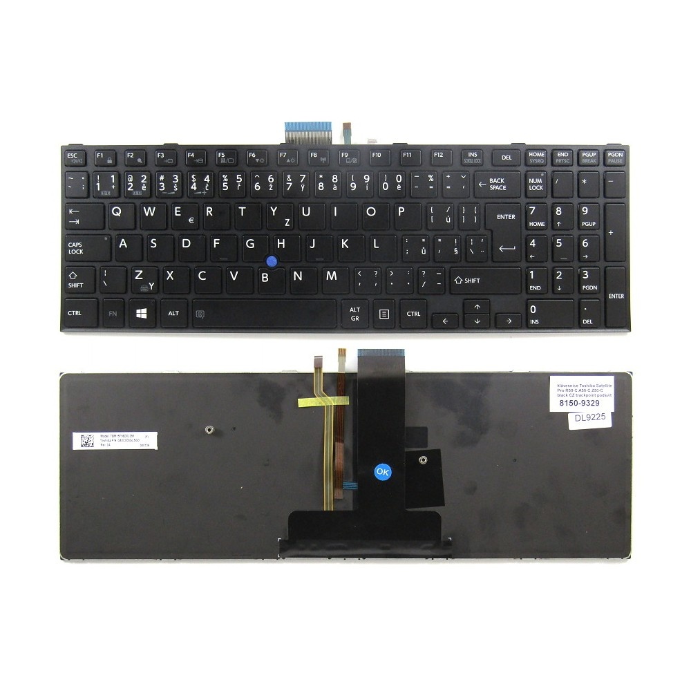 česká klávesnice Toshiba Satellite Pro R50-C Tecra A50-C Z50