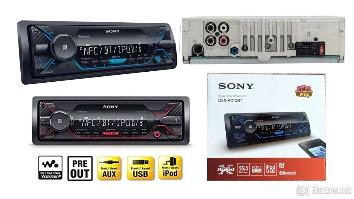 SONY DSX-A410BT , Bluetooth , USB , NFC , Android , MP3..