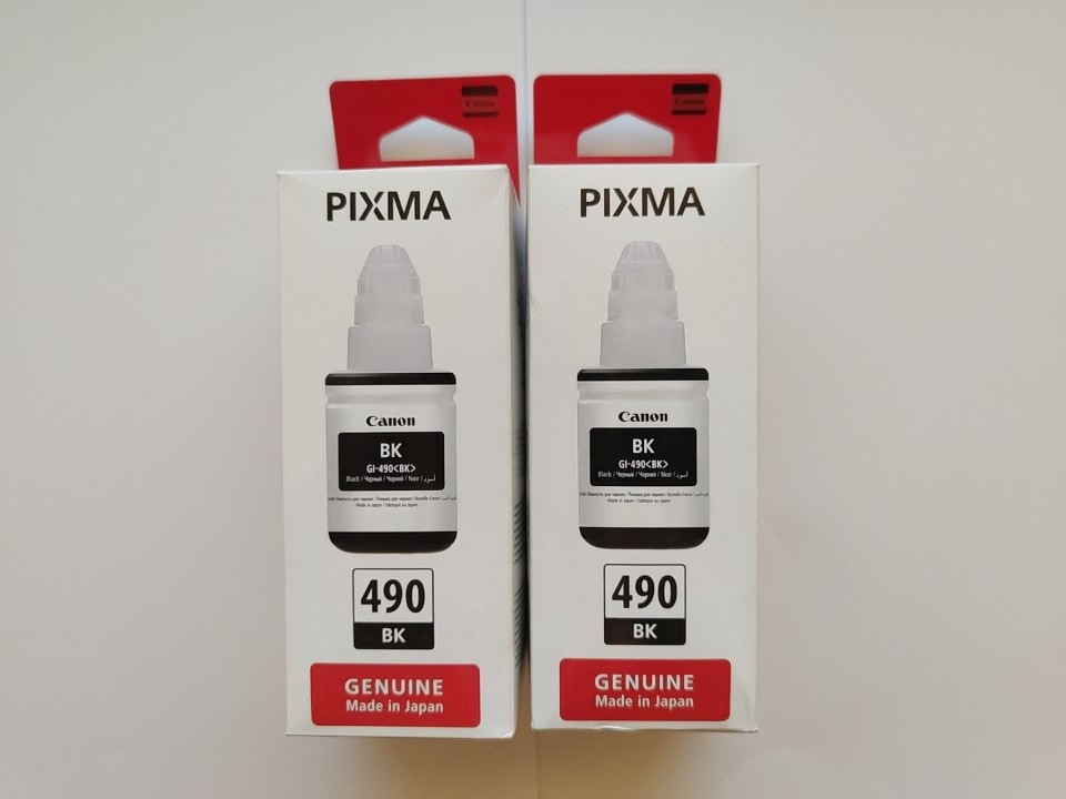 Inkoust Canon GI-490 BK černá 2x 135 ml G1400 G2400 G3400 G4
