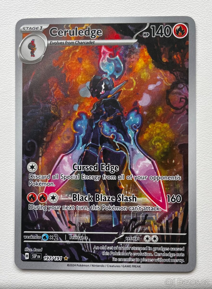 Pokemon Ceruledge TCG Holo Card