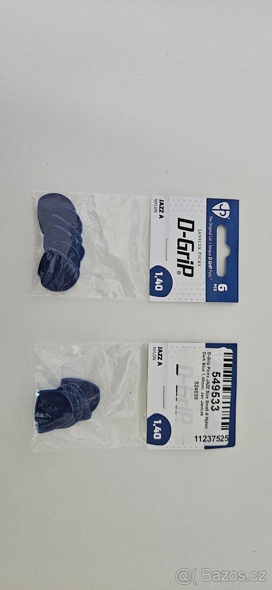Prodám sadu trsátek D-Grip (Janíček picks) Jazz A 1,40