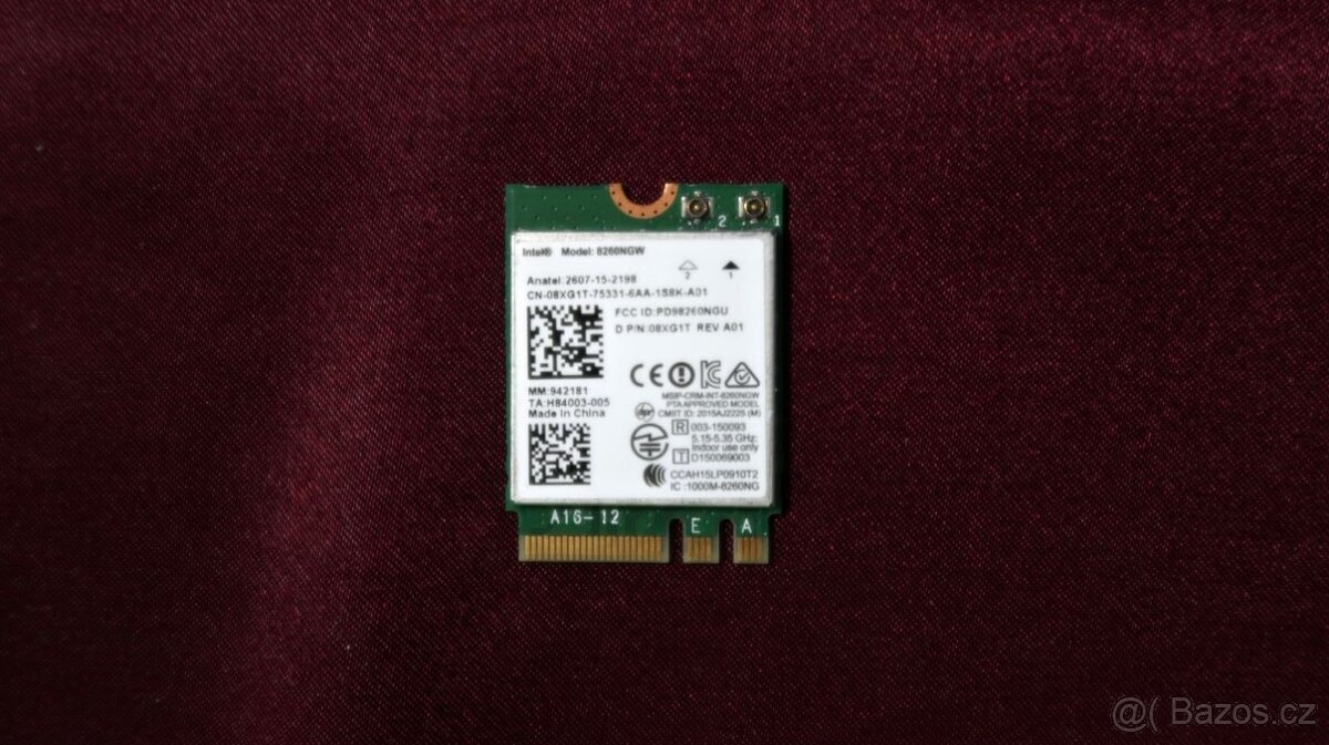 Intel WIFI Dual band 8260NGW 2,4/5GHz + Bluetooth 4.2