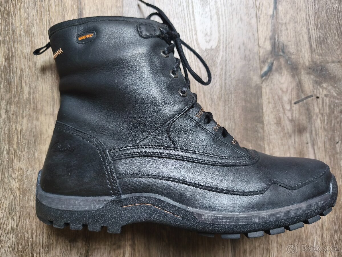 Luxusní kožené goretexové zimní boty CLARKS v.46