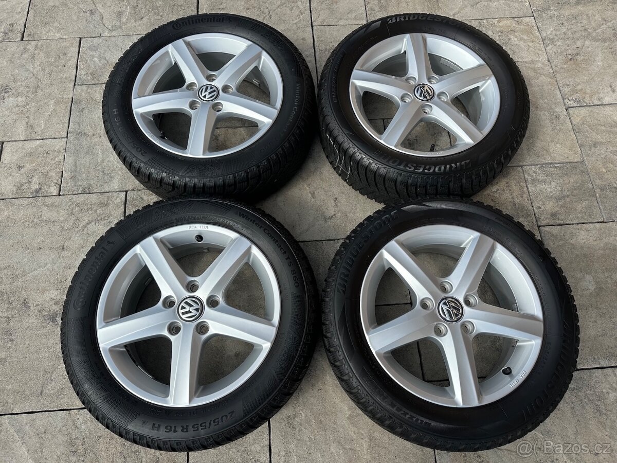 Zimní sada ALU kol na VW, Škoda, Audi, Seat 205/55/R16
