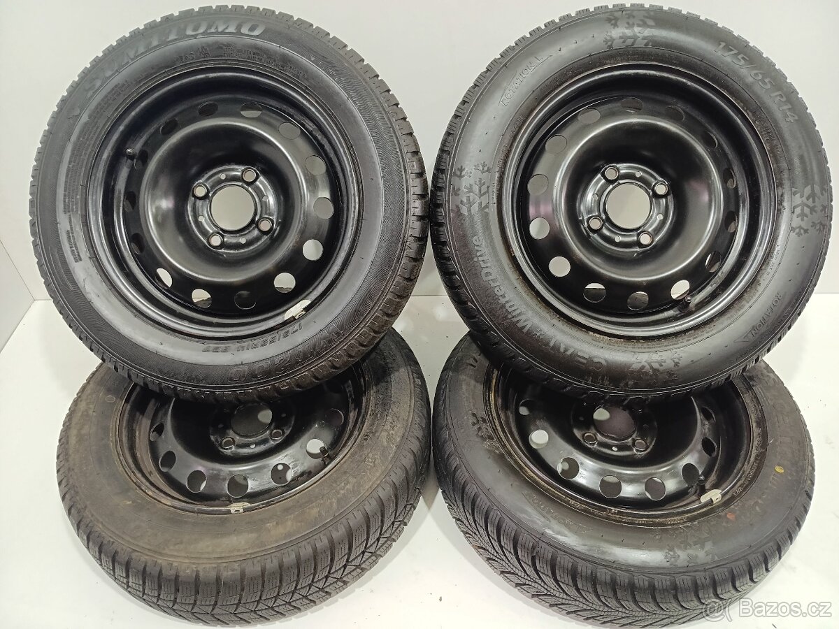Zimní kola 4x108 R14 ET24 pneu 175/65/14