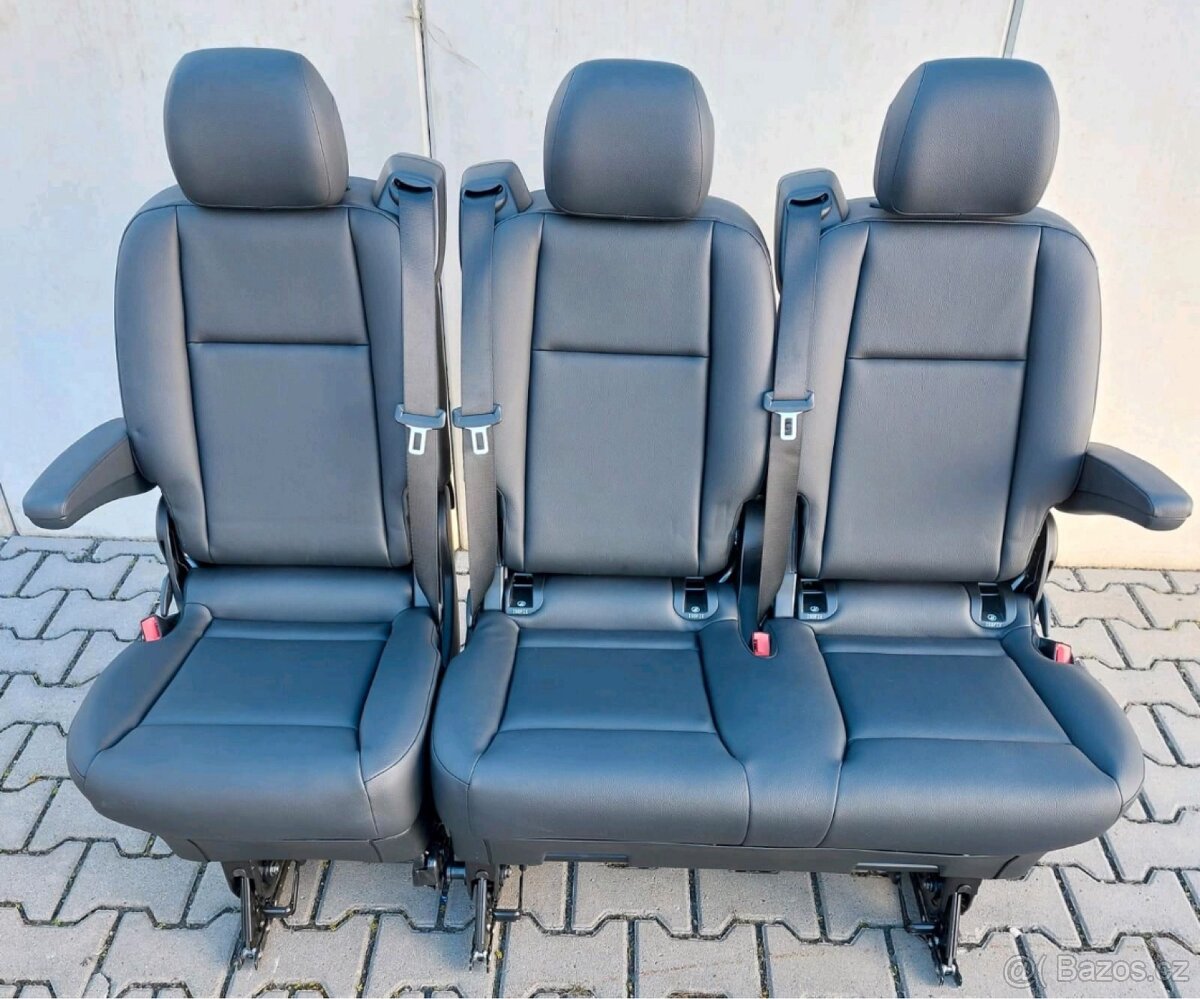 Lavice Sedacka 2+1 Mercedes V-Klasse Vito kůže
