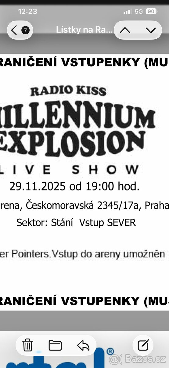 Radio Kiss Milennium Explosion - Stání