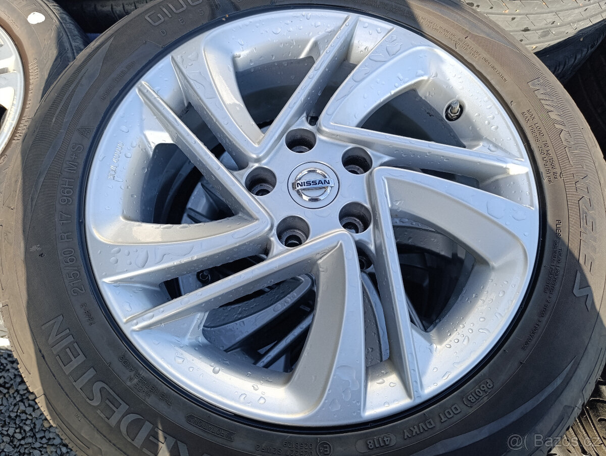 5x114,3 Nissan Qashqai 7Jx17 ET40 číslo dílu KE409-4E200 alu