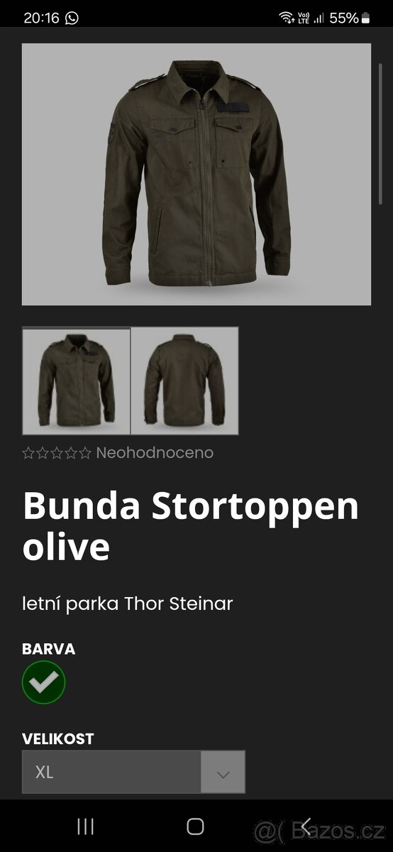 Letní parka Thor Steinar