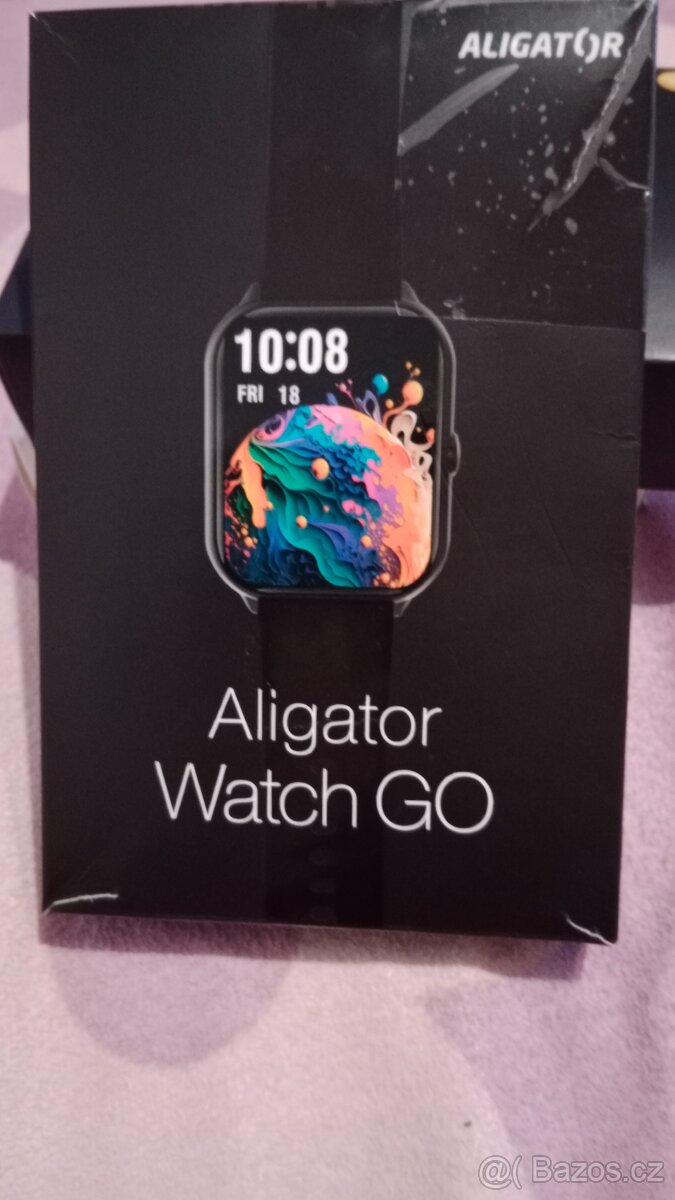 Chytré hodinky Aligator černá