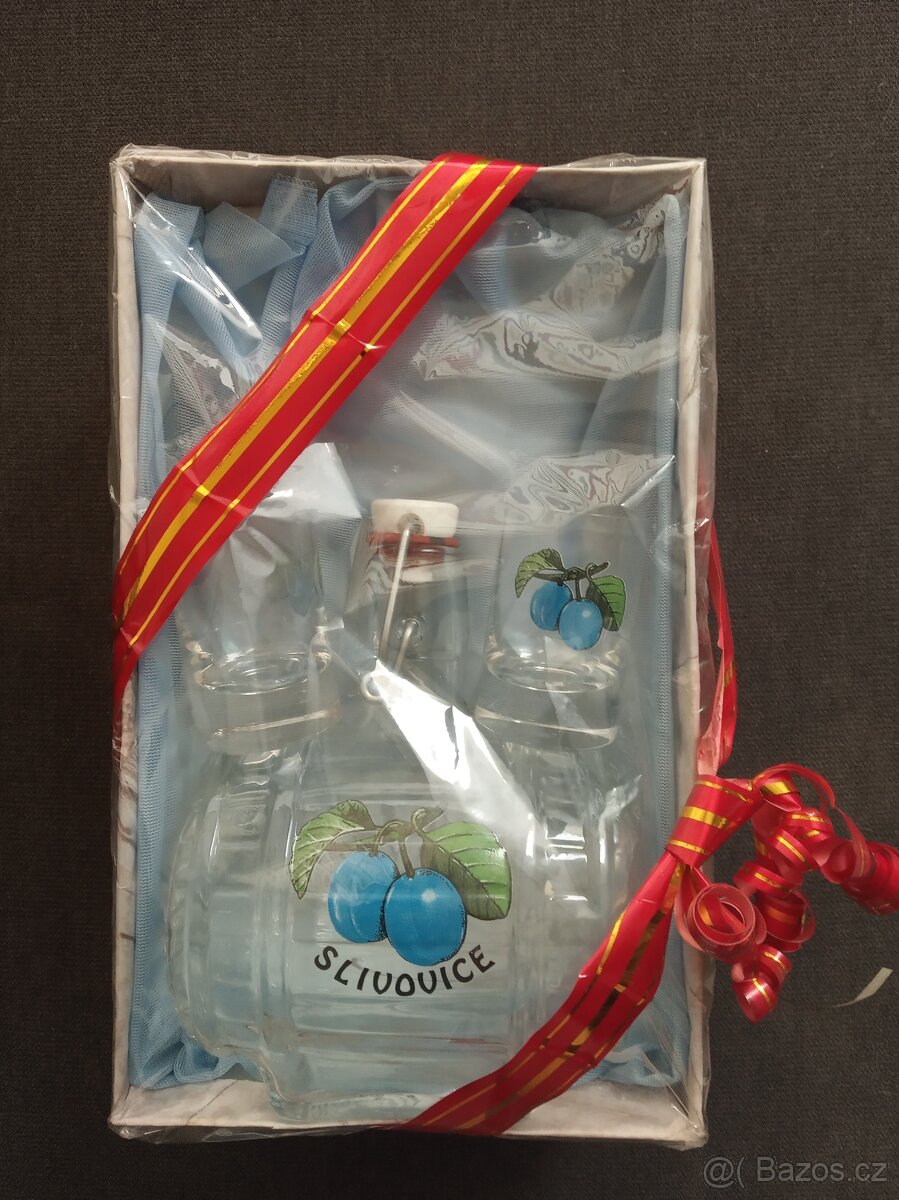 Skleněný set - Slivovice
