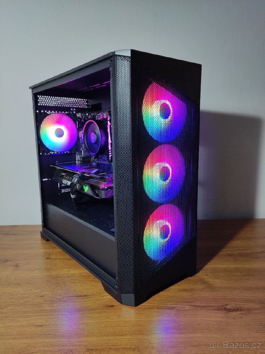 Herní PC: RTX 3060 12gb, Ryzen 5 5500, 32gb ram, ZÁRUKA