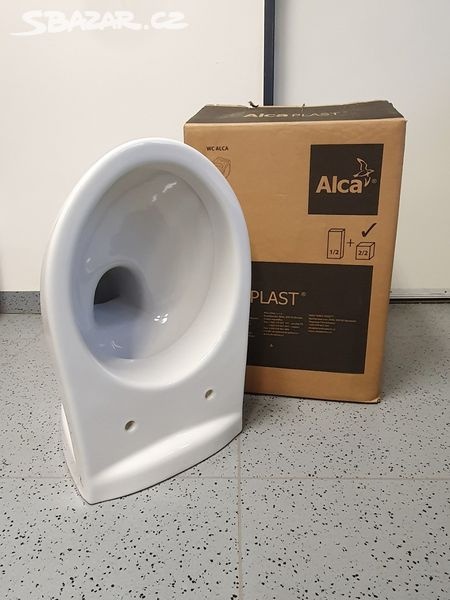 WC ALCA - Alcadrain závěsná WC mísa + sedátko A60