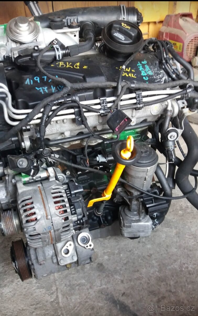 Motor 1,9Tdi 77kw BKC holý máme i BXE BJB