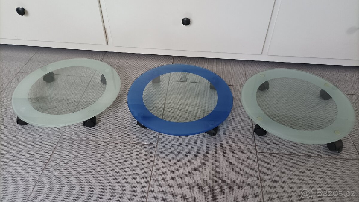 Podložky na květiny - pojízdné