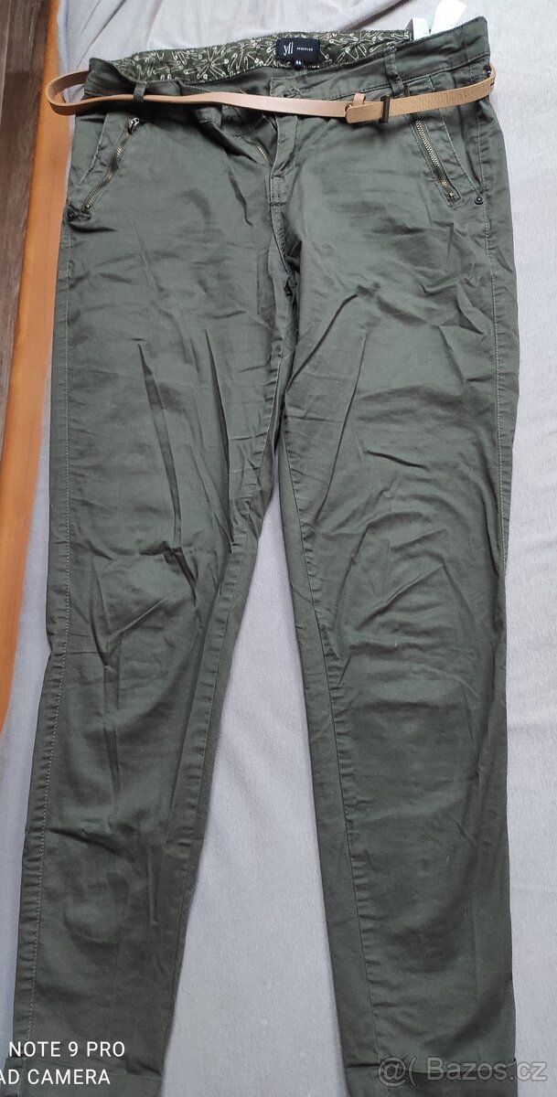 Dámské khaki kalhoty zn.Reserved vel.36