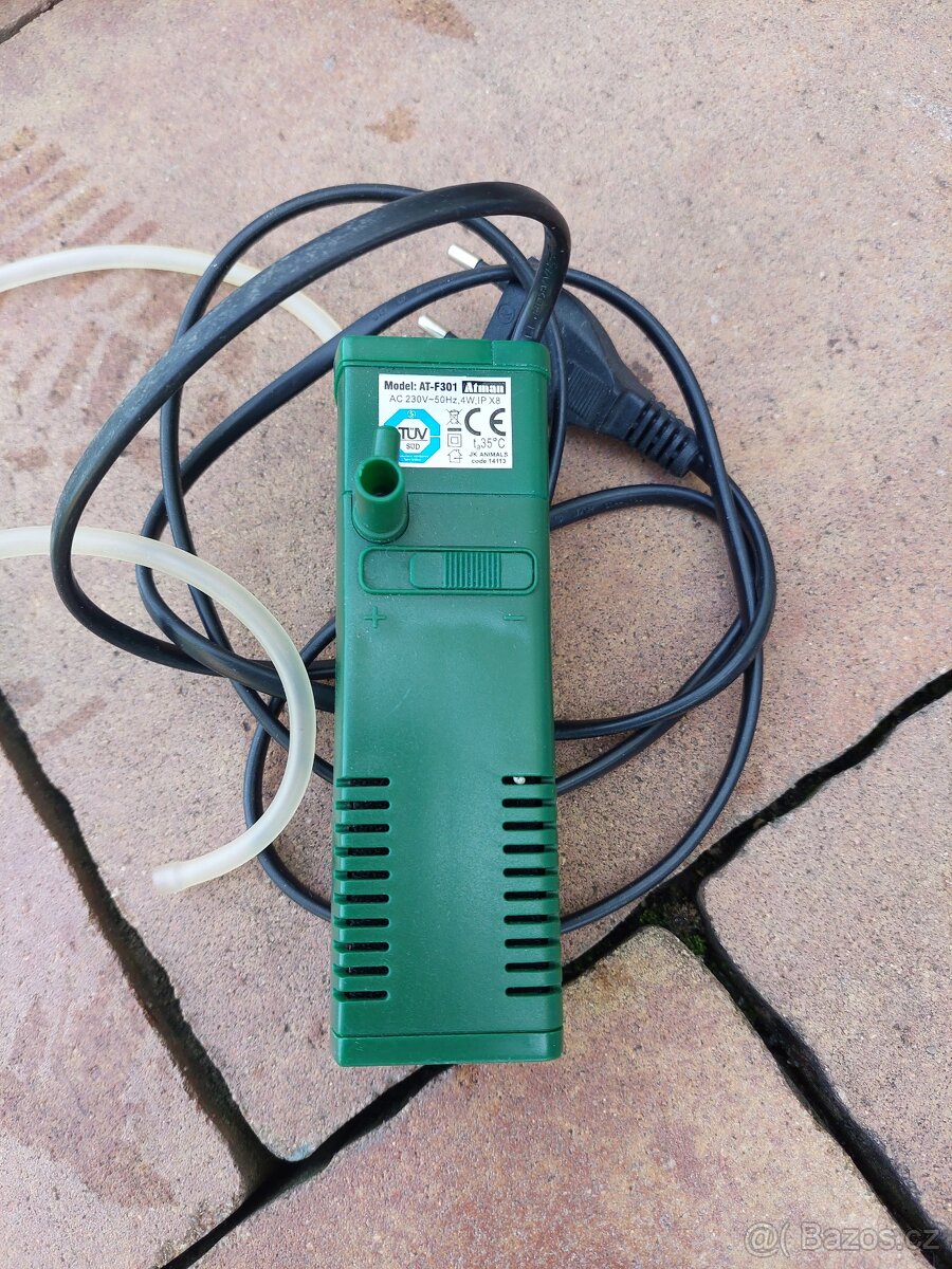 akvarijní filtrace a další příslušenství