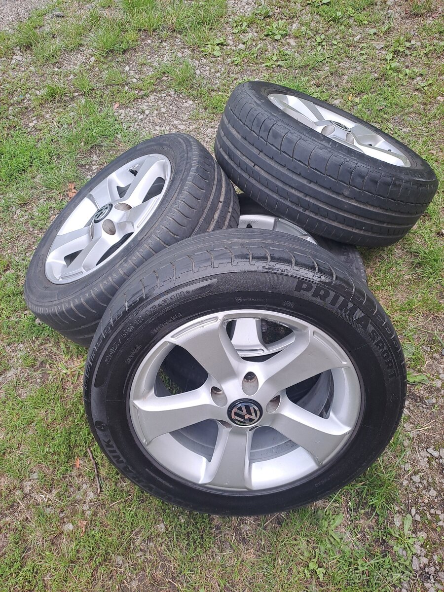 Alu kola 5x112 originál VW 205/55 R16