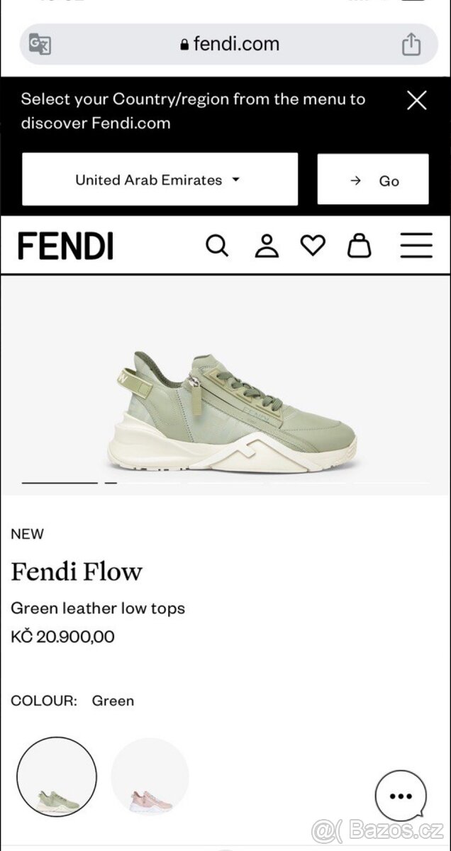 👟 Prodám exkluzivní Fendi Flow tenisky – pravá kůže