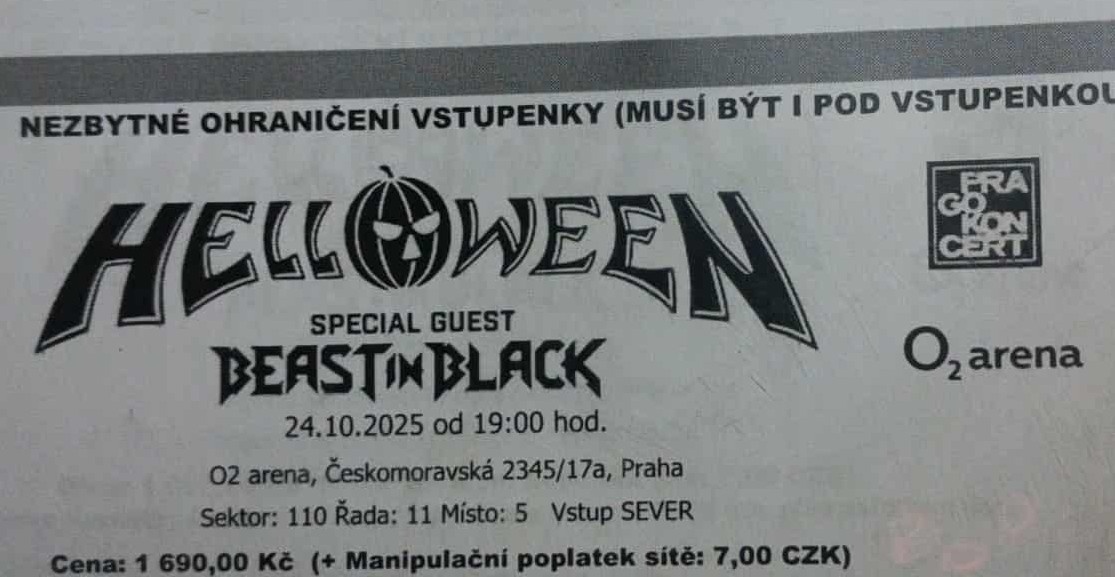 HELLOWEEN v O2 ARÉNĚ 24.10.