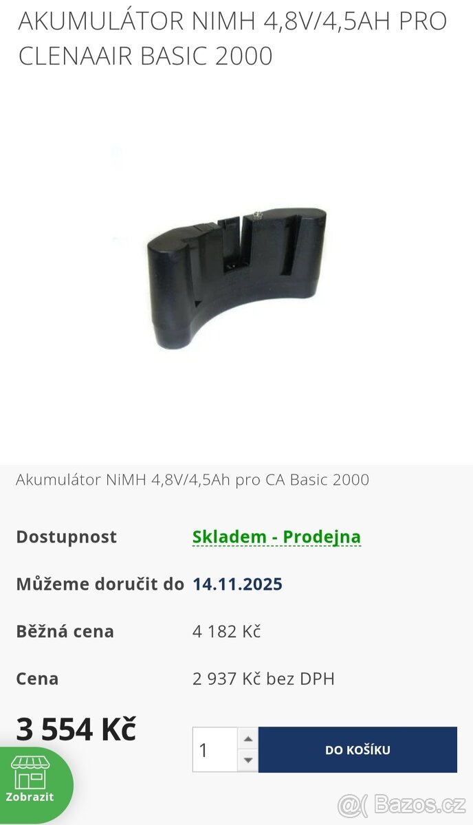 Clean air Basic baterie