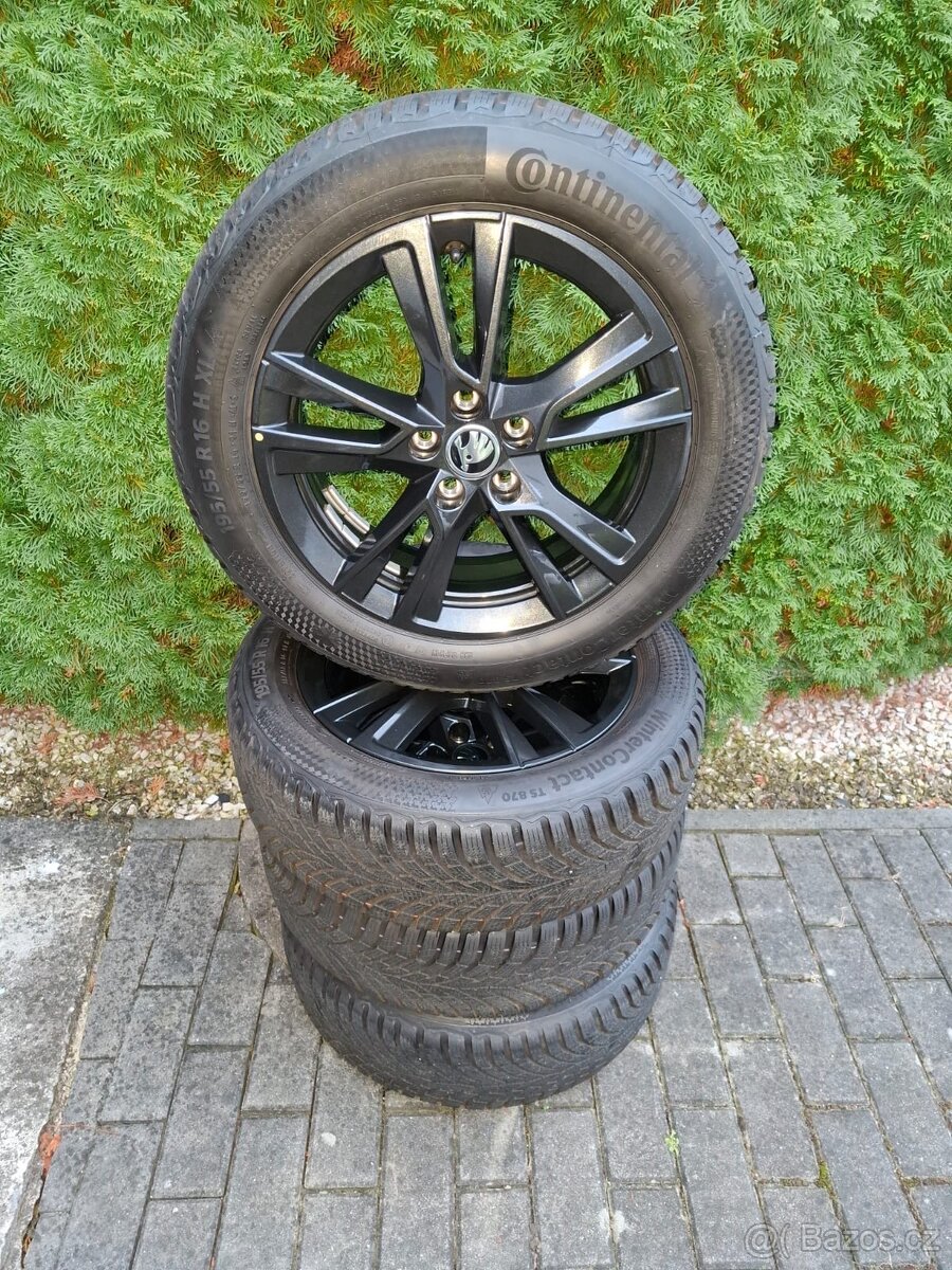 Prodám Al.kola Škoda Fabia IV zimní195/55 R16 CONTINENTAL
