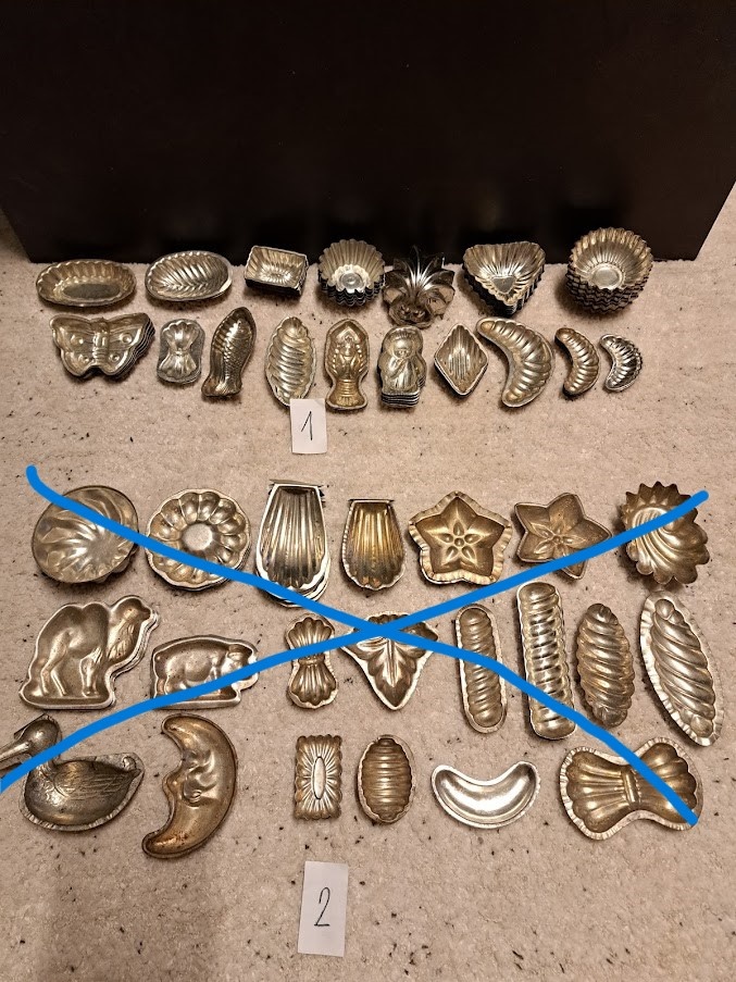 různé starožitné + retro formičky