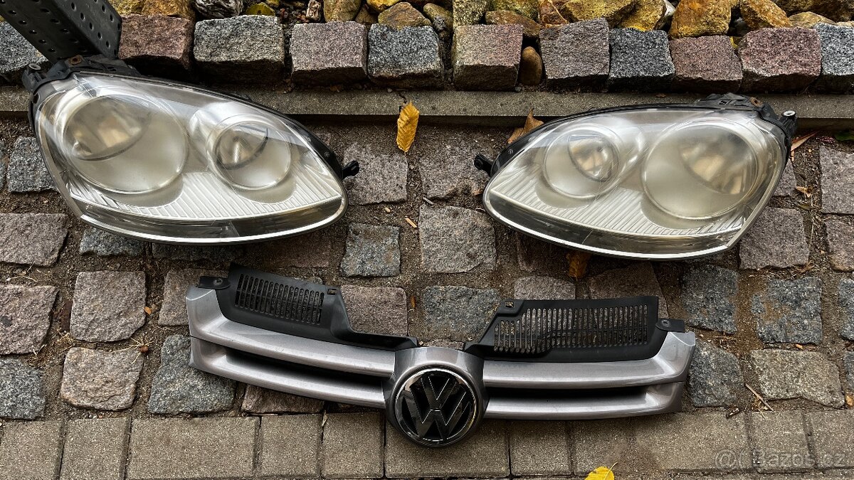 Přední světla, maska