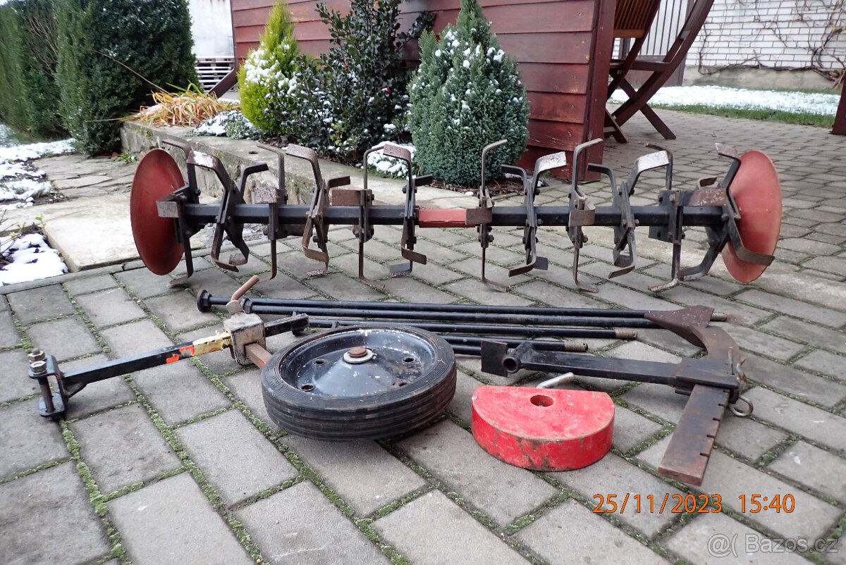 vari - rotavátor 120 cm + vodící kolo + brzd. radlička