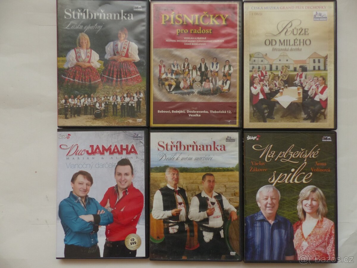 Hudební DVD á 49,- - viz foto .