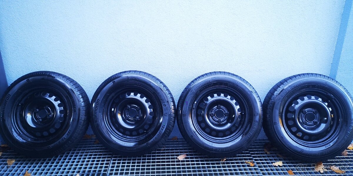Zimní sada kol 4X100 R14 se zimními pneu 185/70/R14 - 7mm