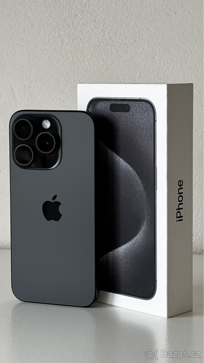 iPhone 15 Pro 128gb černý titan
