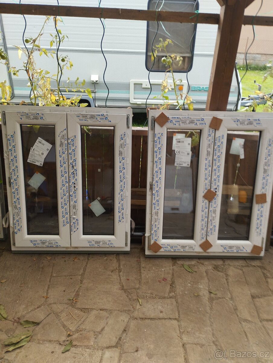 Prodám 4ks nových plastových oken v záruce