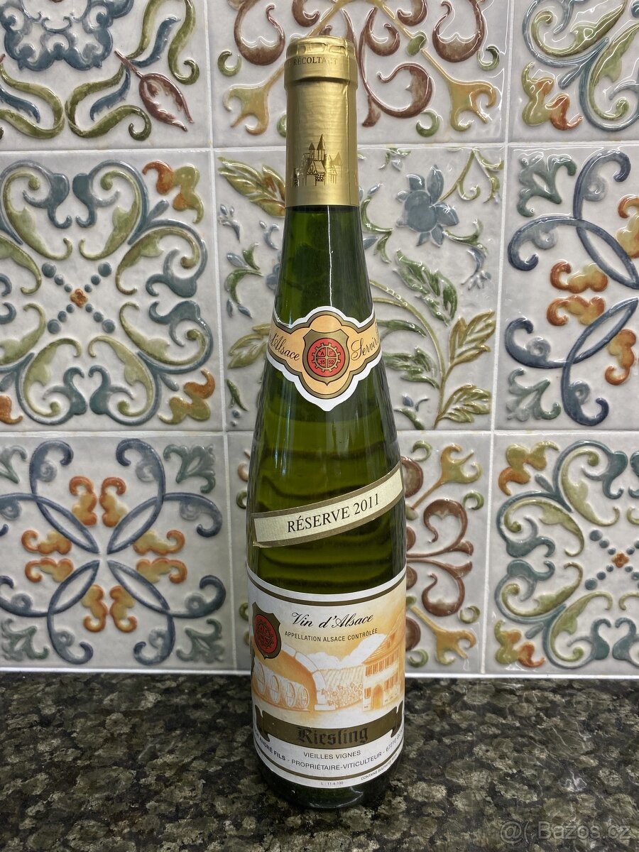 francouzské archívní bílé víno Alsasko