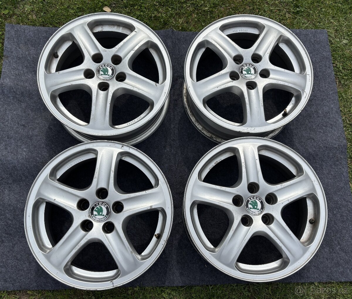 Originální alu kola Škoda 15", 5x100, 6jX15H2 ET38