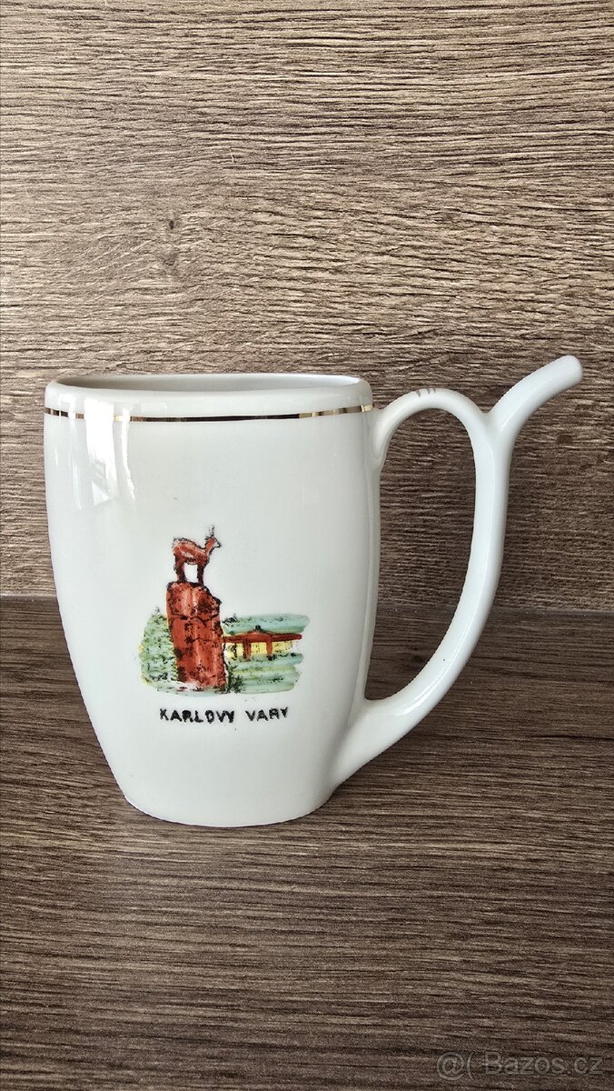 Prodám keramické pítko s nápisem Karlovy Vary