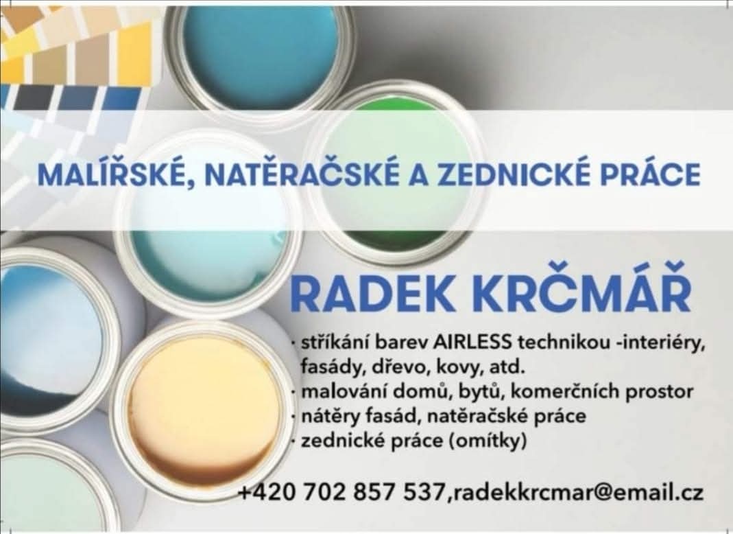 Malířské, natěračské, zednické práce