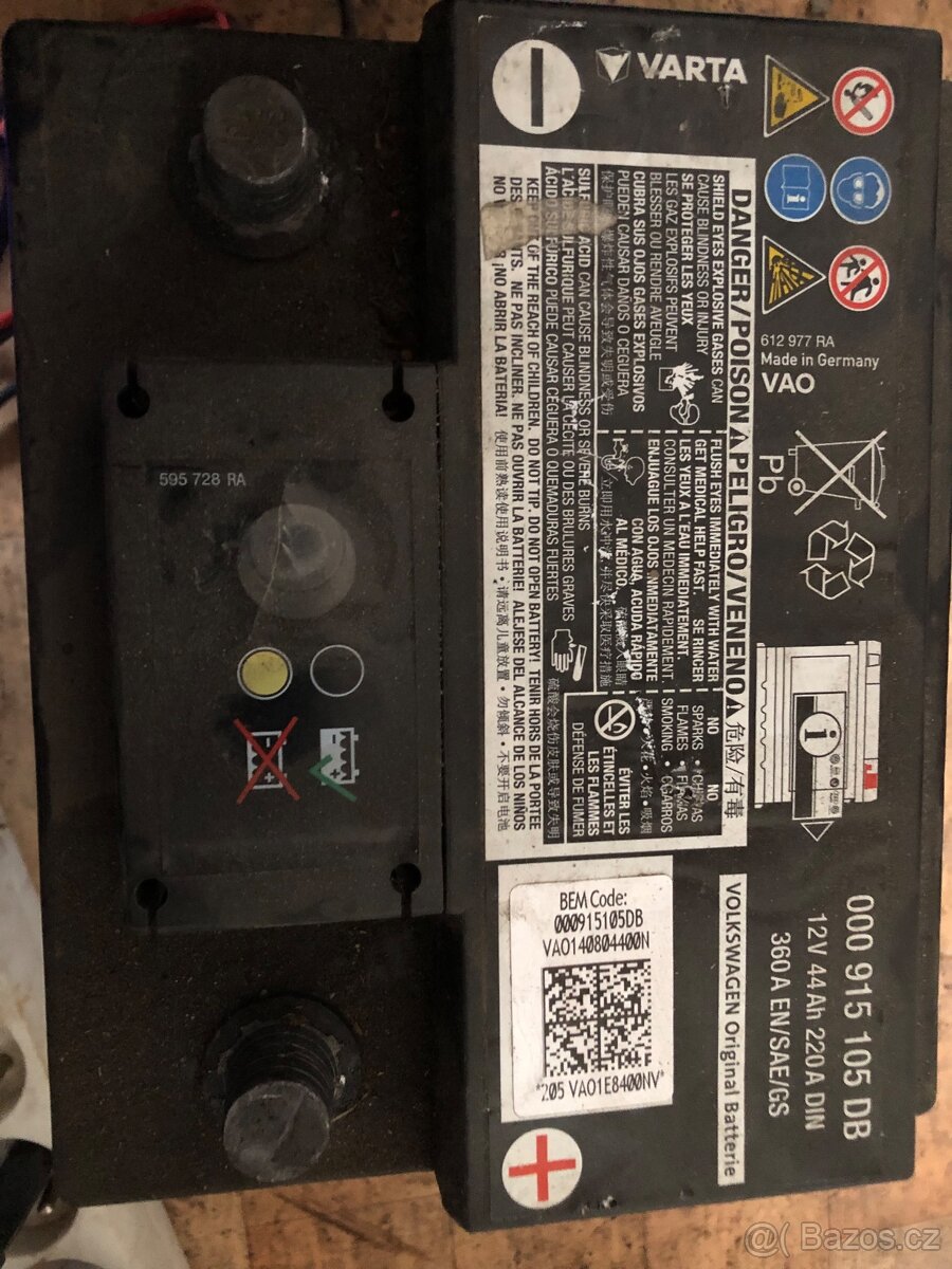 Autobaterie 44Ah