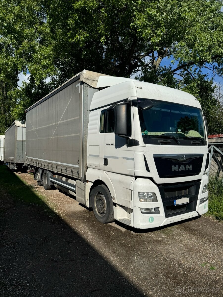 TANDEM SOUPRAVA MAN TGX 24.440 + PANAV R.V. 2014 NOVÝ MOTOR