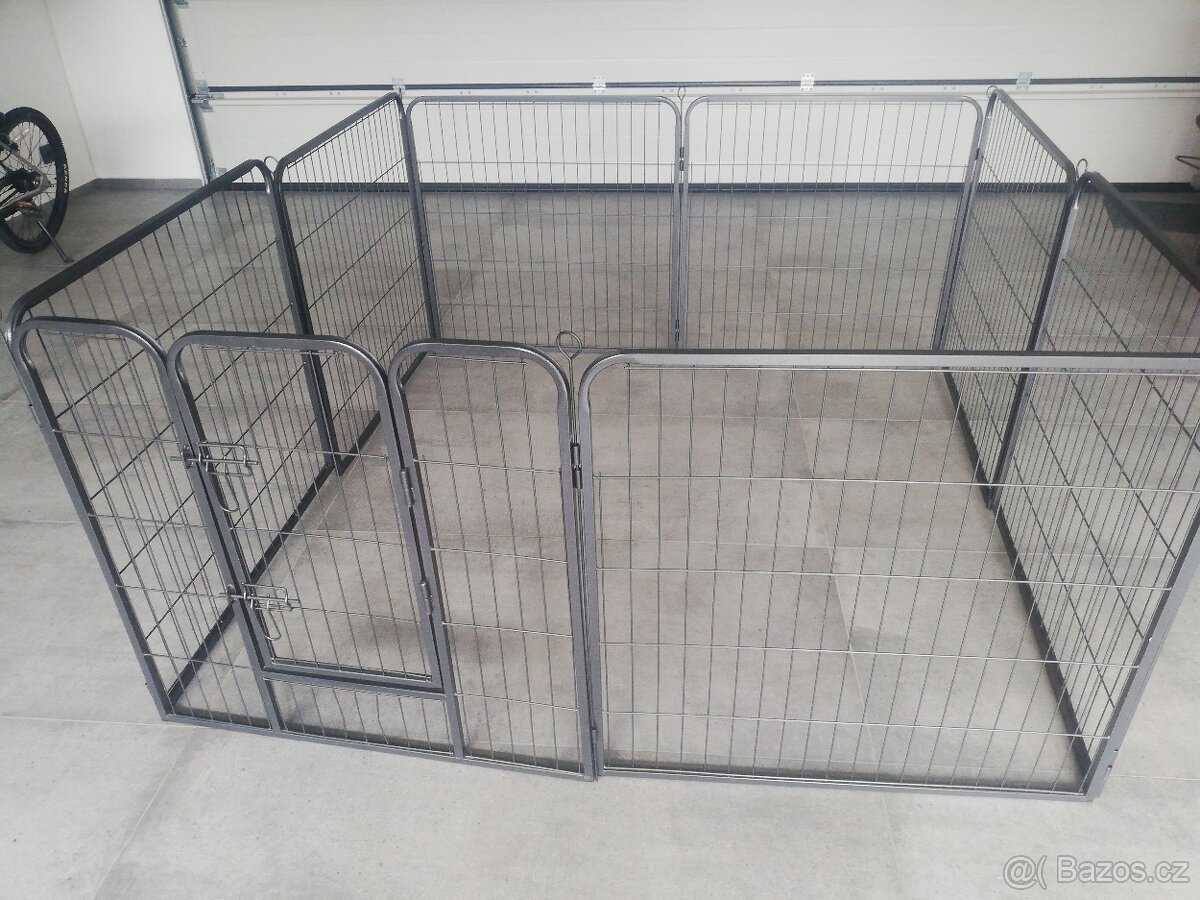 ohrada pro psy a štěňata osmidílná 80x80