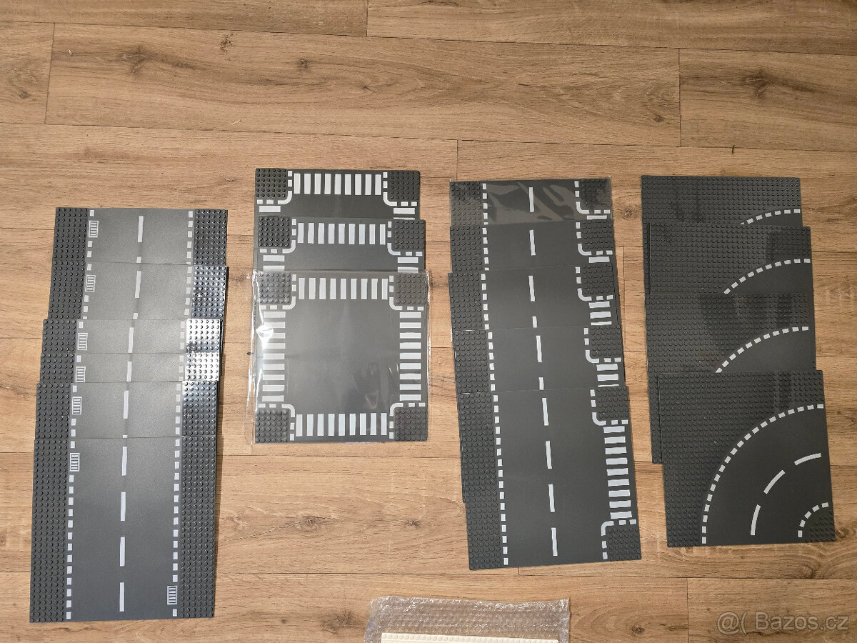 Eco City Lego cesty / křižovatky/ silnice / zatáčky