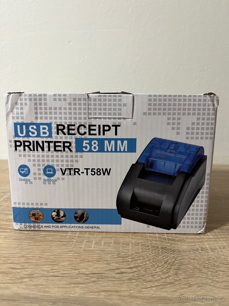 Bisofice 58mm stolní tiskárna účtenek USB+BT