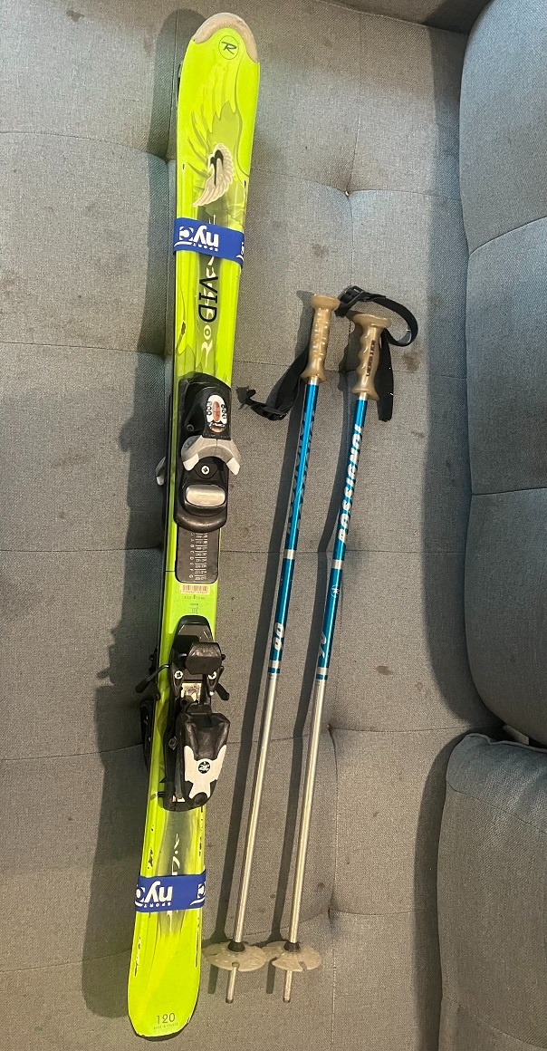 Dětské Lyže 120 cm + hůlky
