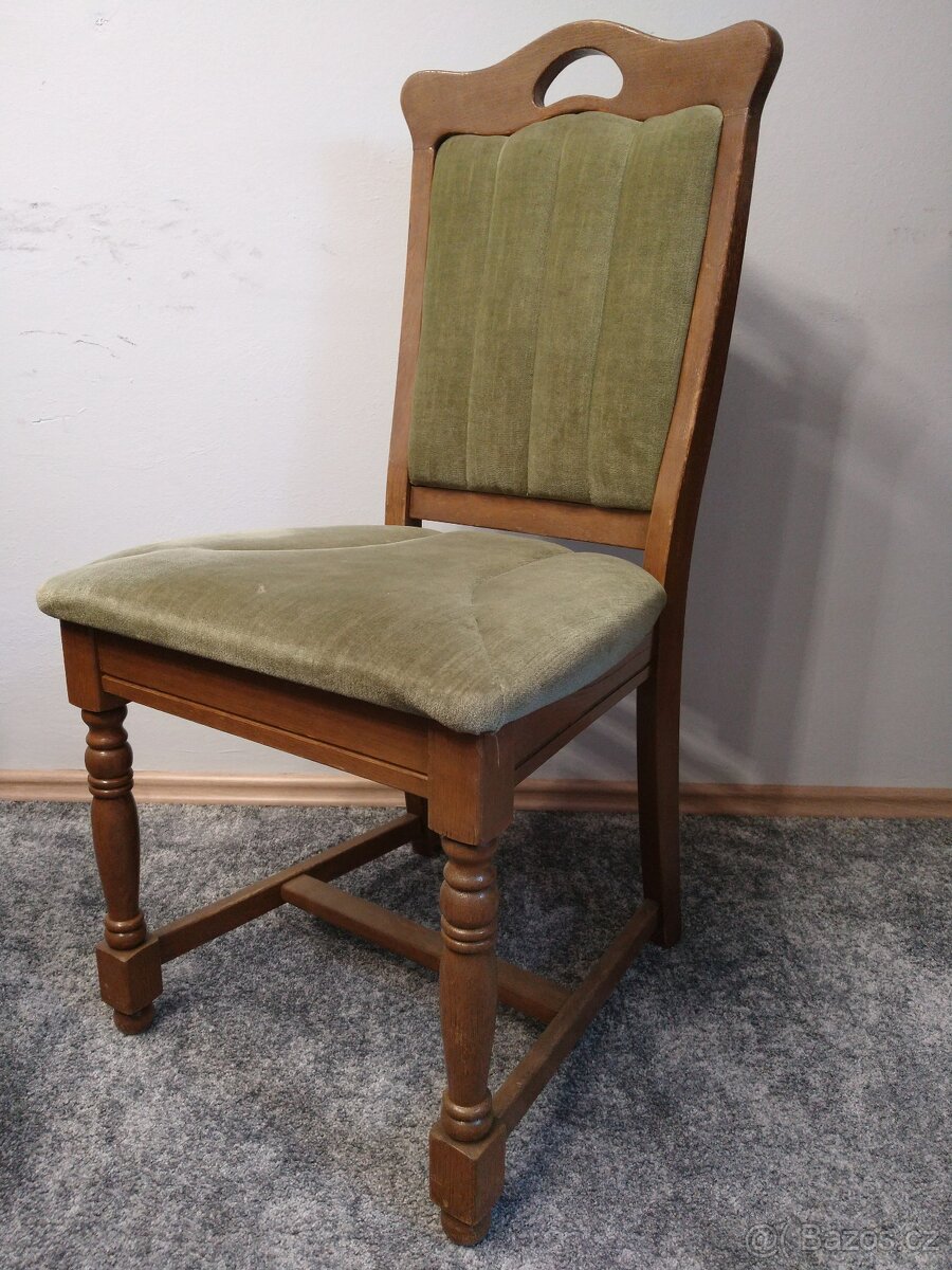 Jídelní židle z masivu 6 ks