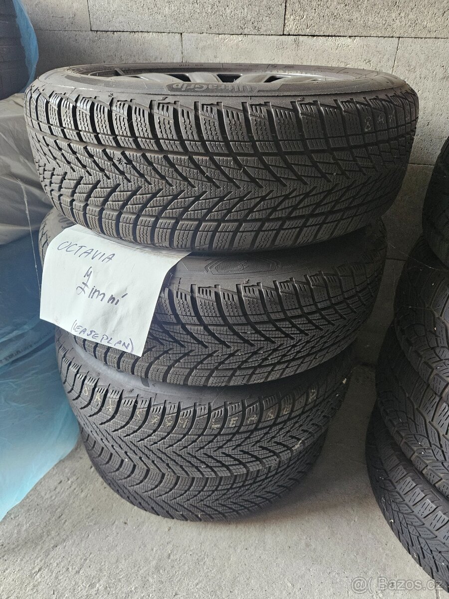 4x zimní kola Octavia III 205 / 60 R16 Goodyear