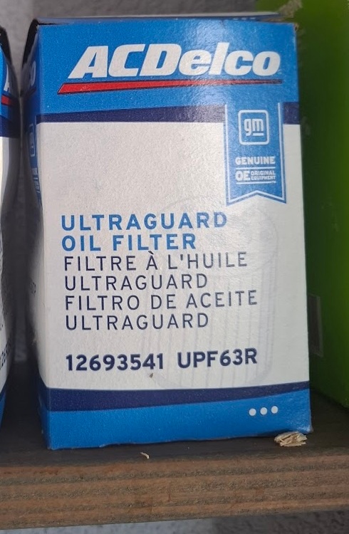 Novy olejovy filtr ACDELCO UPF63R