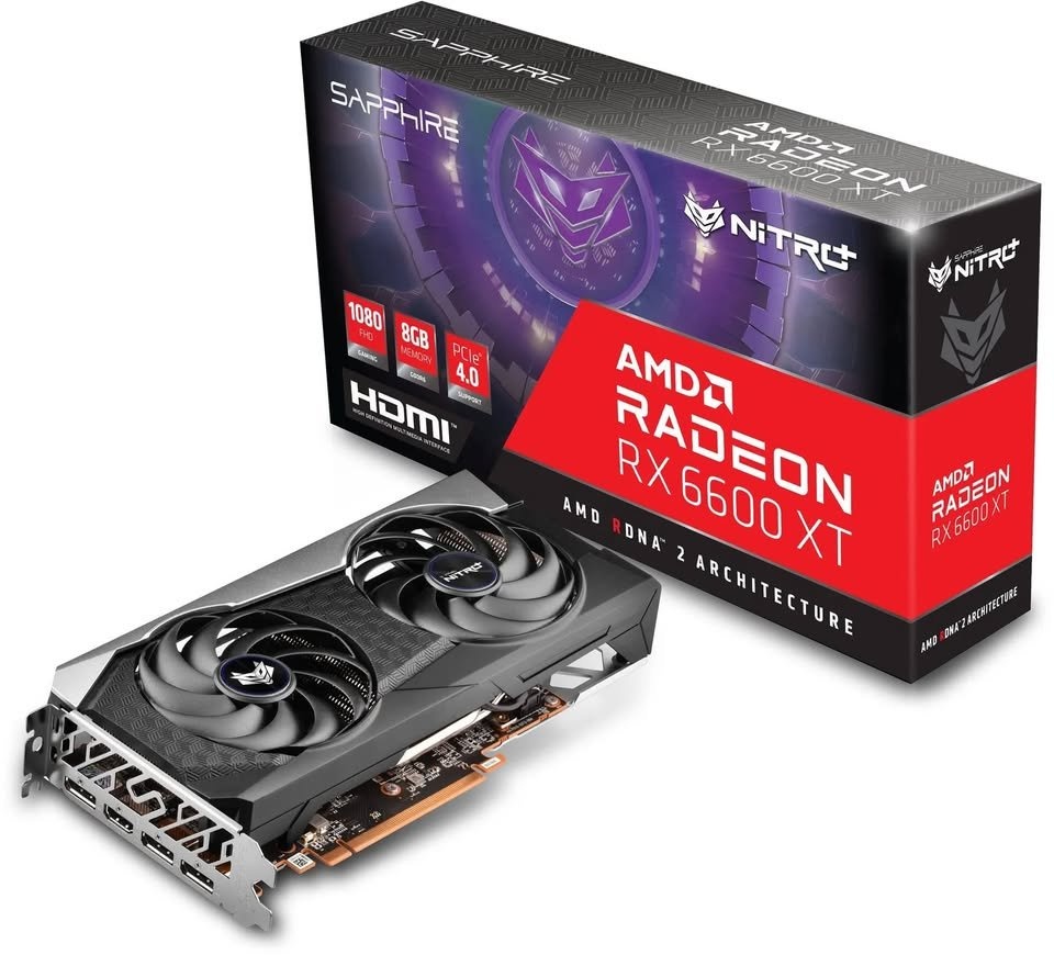 SAPPHIRE NITRO+ Radeon RX 6600 XT GAMING OC 8GB
