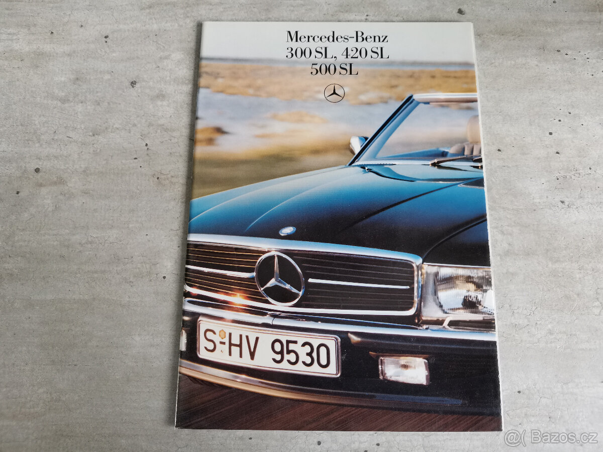 Prospekt Mercedes-Benz 300 SL, 420 SL, 500 SL R107 (1985)