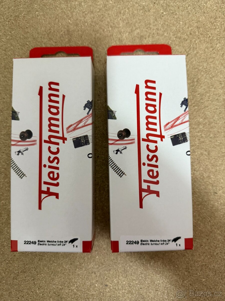 N - výhybka levá elektrická / Fleischmann 22249